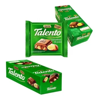 Barra de Chocolate Talento Castanha 20x25G